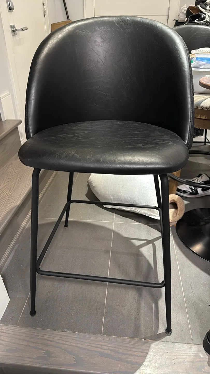 Brand New Black Bar Stools (Set of 4)