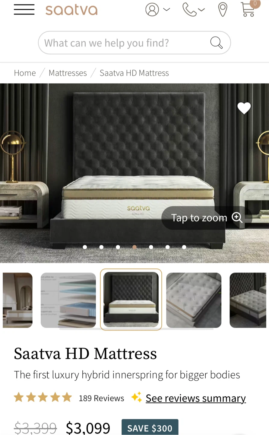 Saatva HD Mattress - Luxury Hybrid Innerspring - photo 4
