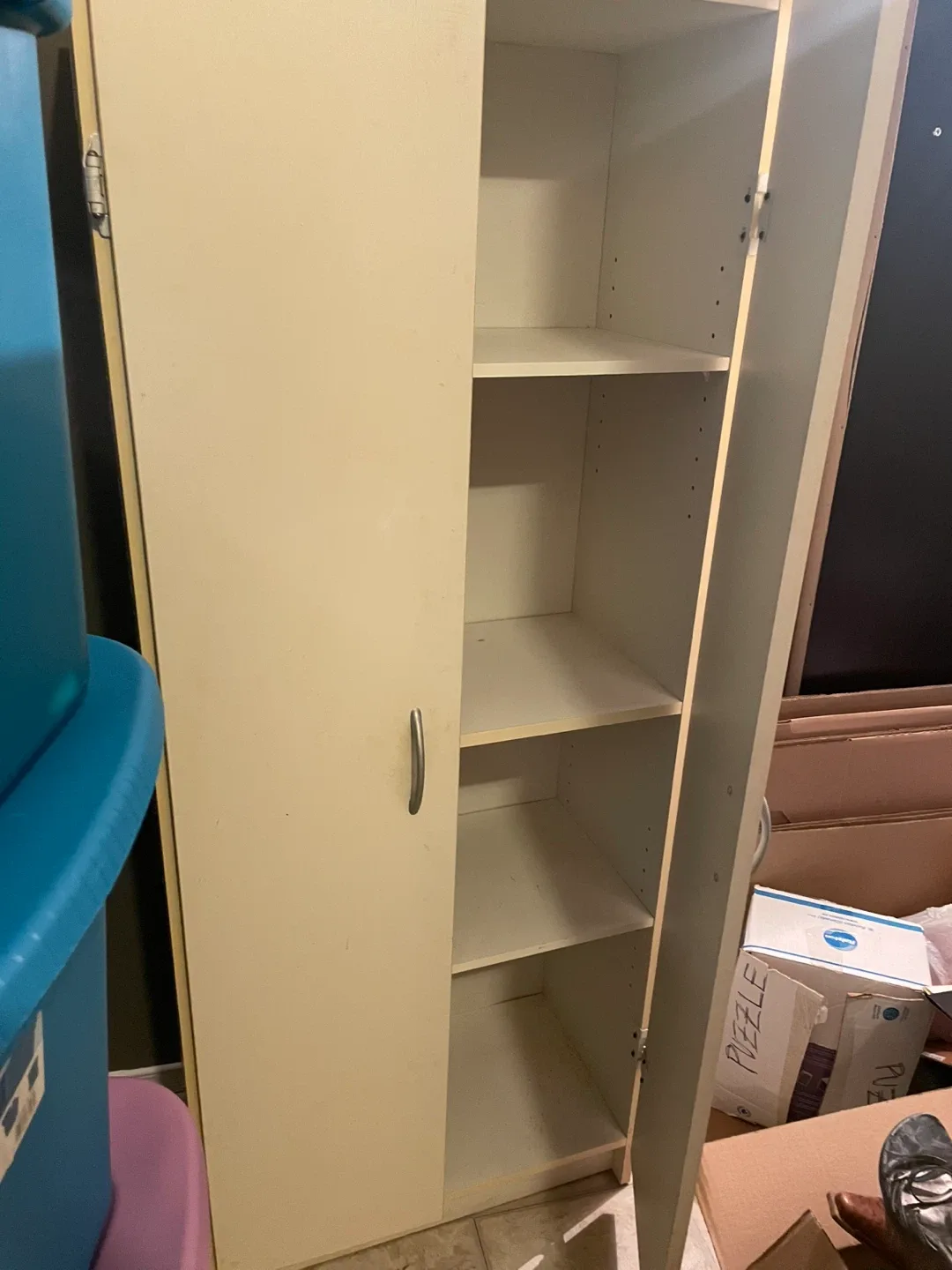 Cream Bookshelf/Storage Cabinet image indicator(3)