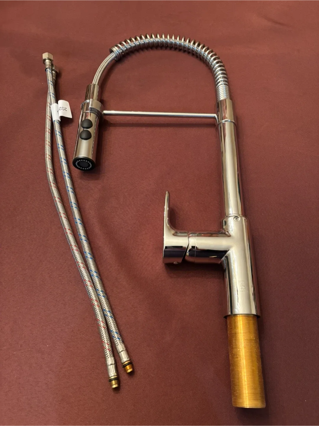 Chrome Kitchen Faucet with Pull Down Sprayer