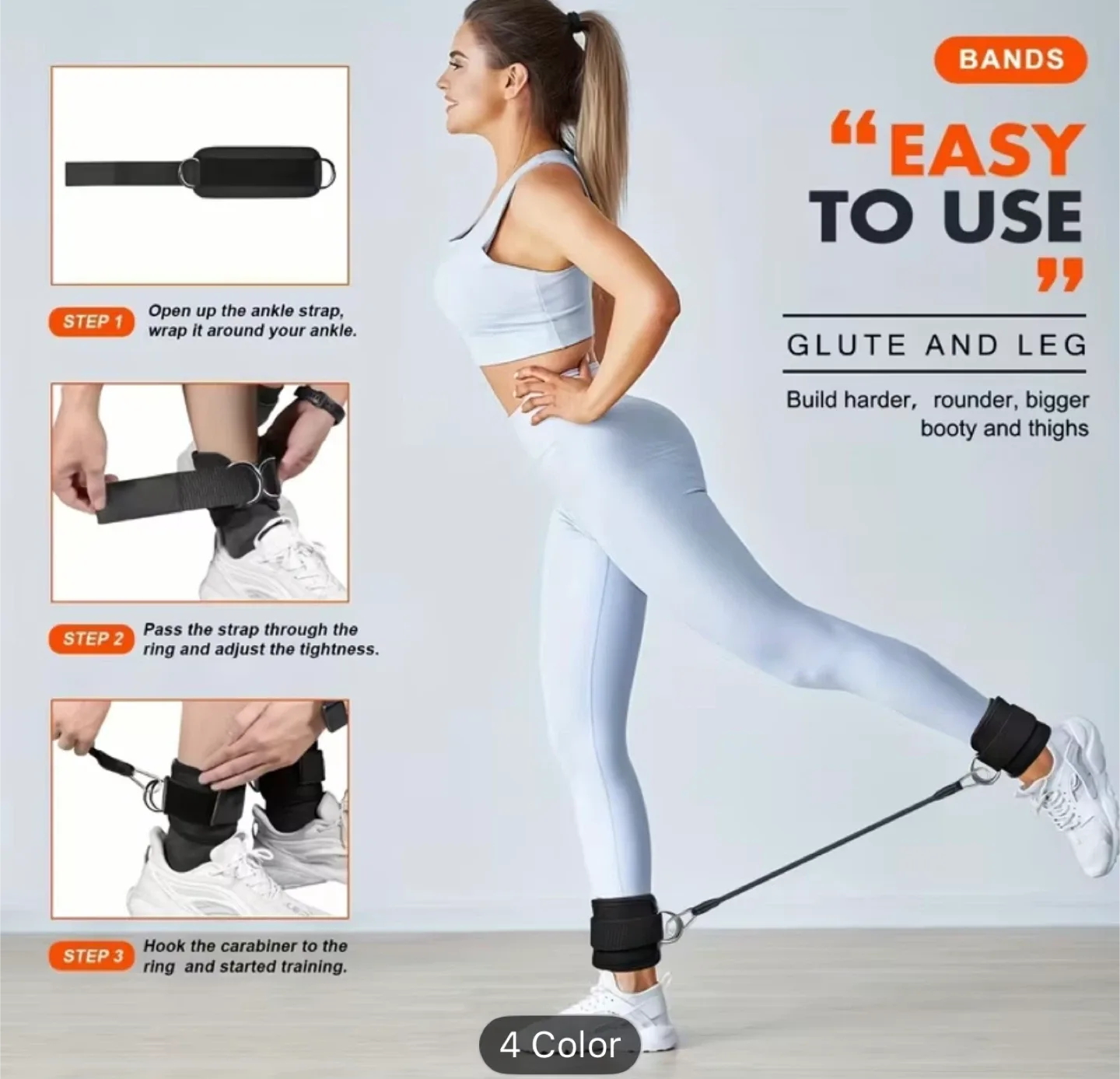 HPYGN Ankle Resistance Bands - Flexible Use image indicator(3)