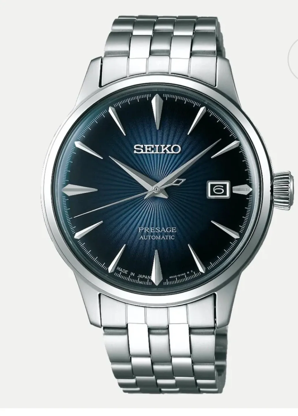 Seiko Presage Cocktail Time 'Blue Moon' Watch 41mm