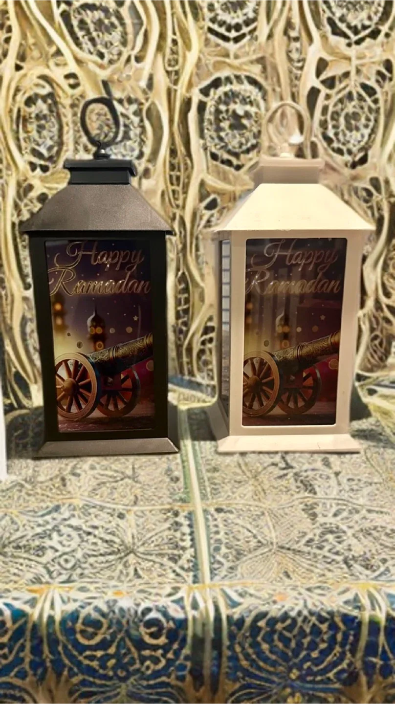 Happy Ramadan Lanterns - Black & White image indicator(2)