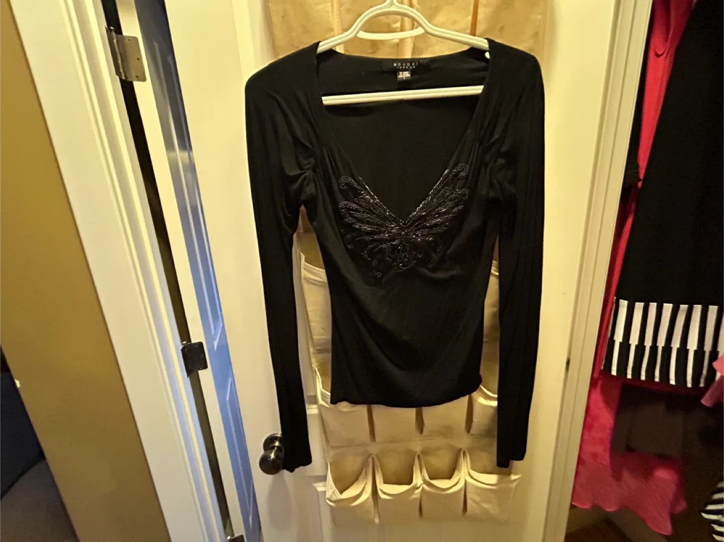 Nougat London Black Long Sleeve Top - Size 1