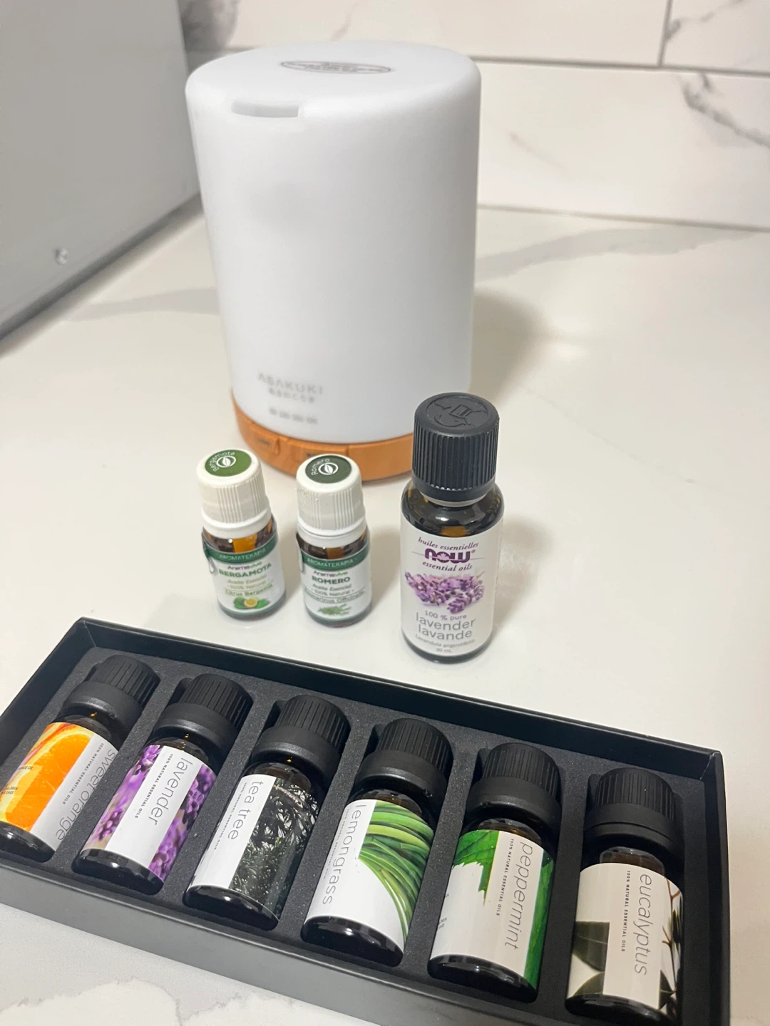 ASAKUKI Essential Oil Diffuser with Aroma oils