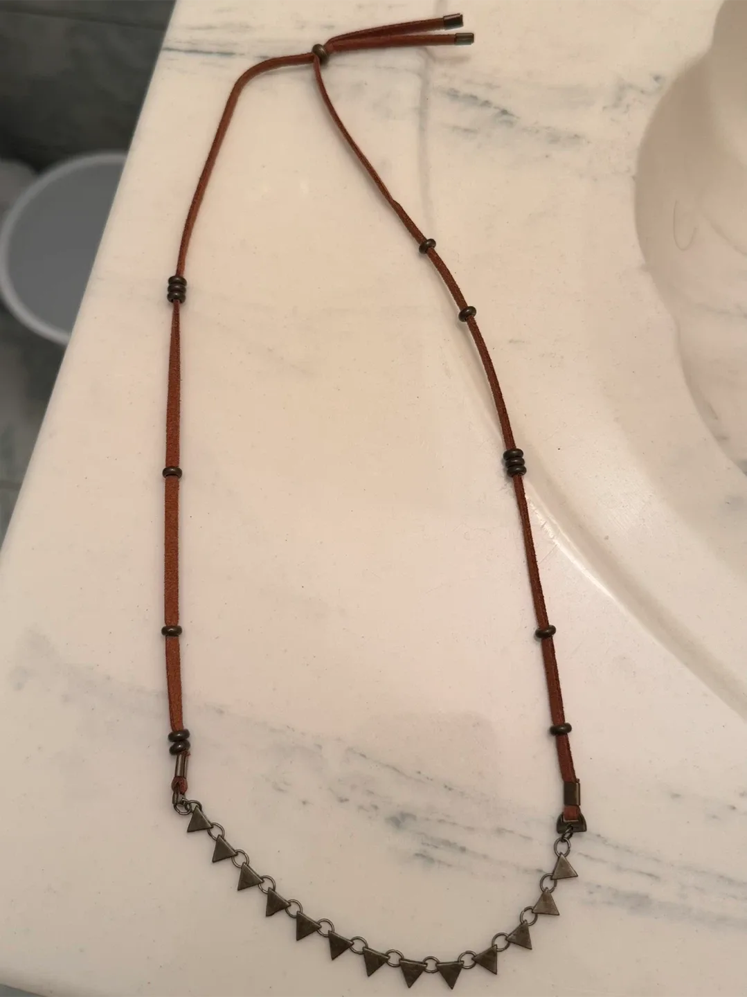 Adjustable Suede Necklace