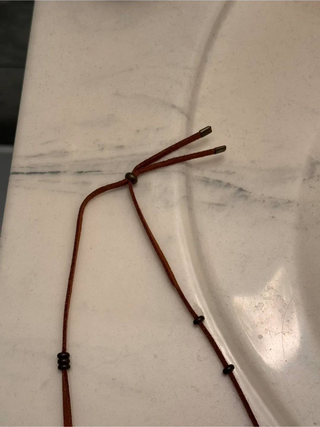 Adjustable Suede Necklace image indicator(2)