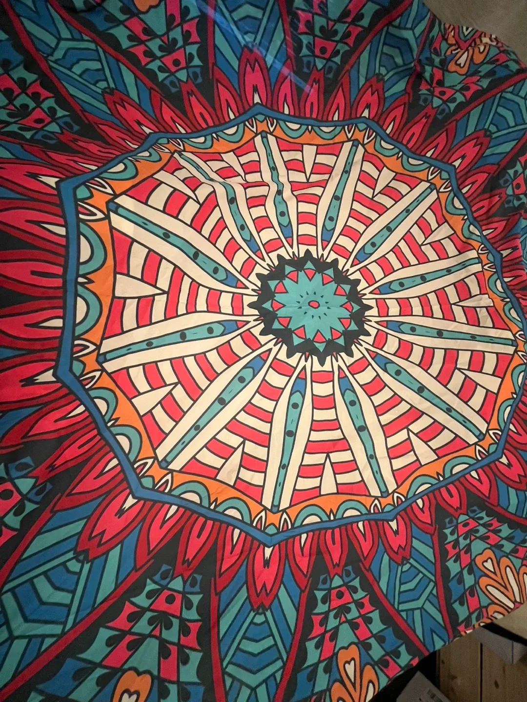 Colourful Mandala Tapestry