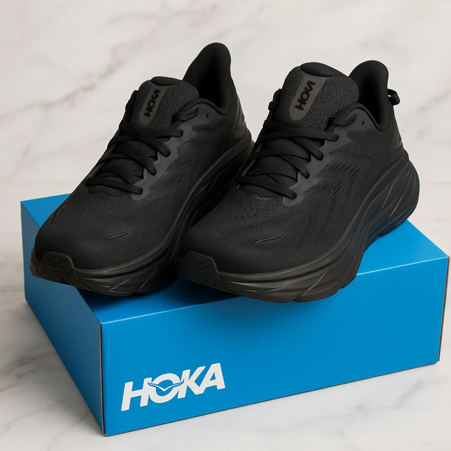 Hoka Clifton 9 Black Running Shoes ! image indicator(5)