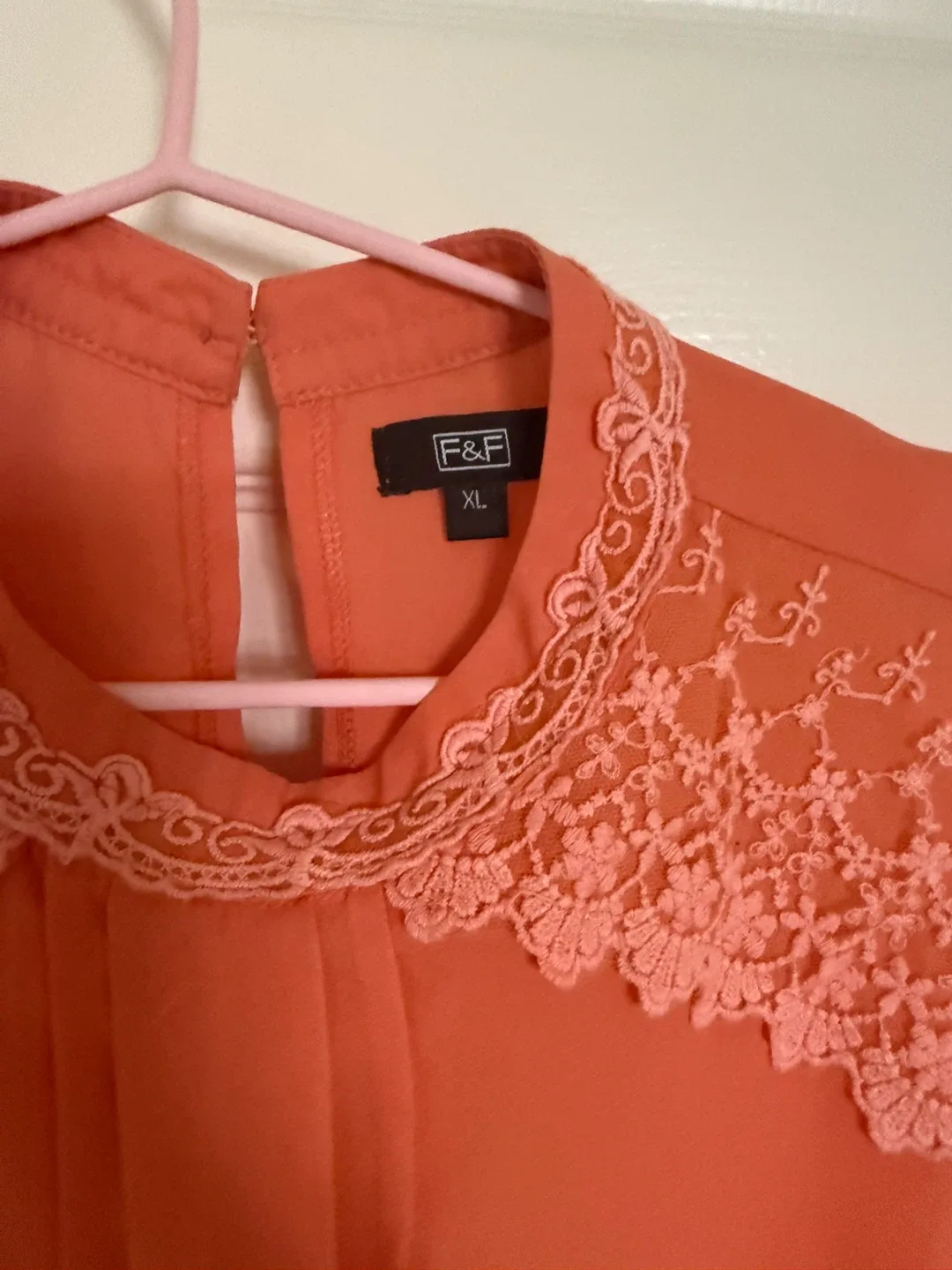 F&F Coral Lace Blouse - XL image indicator(3)