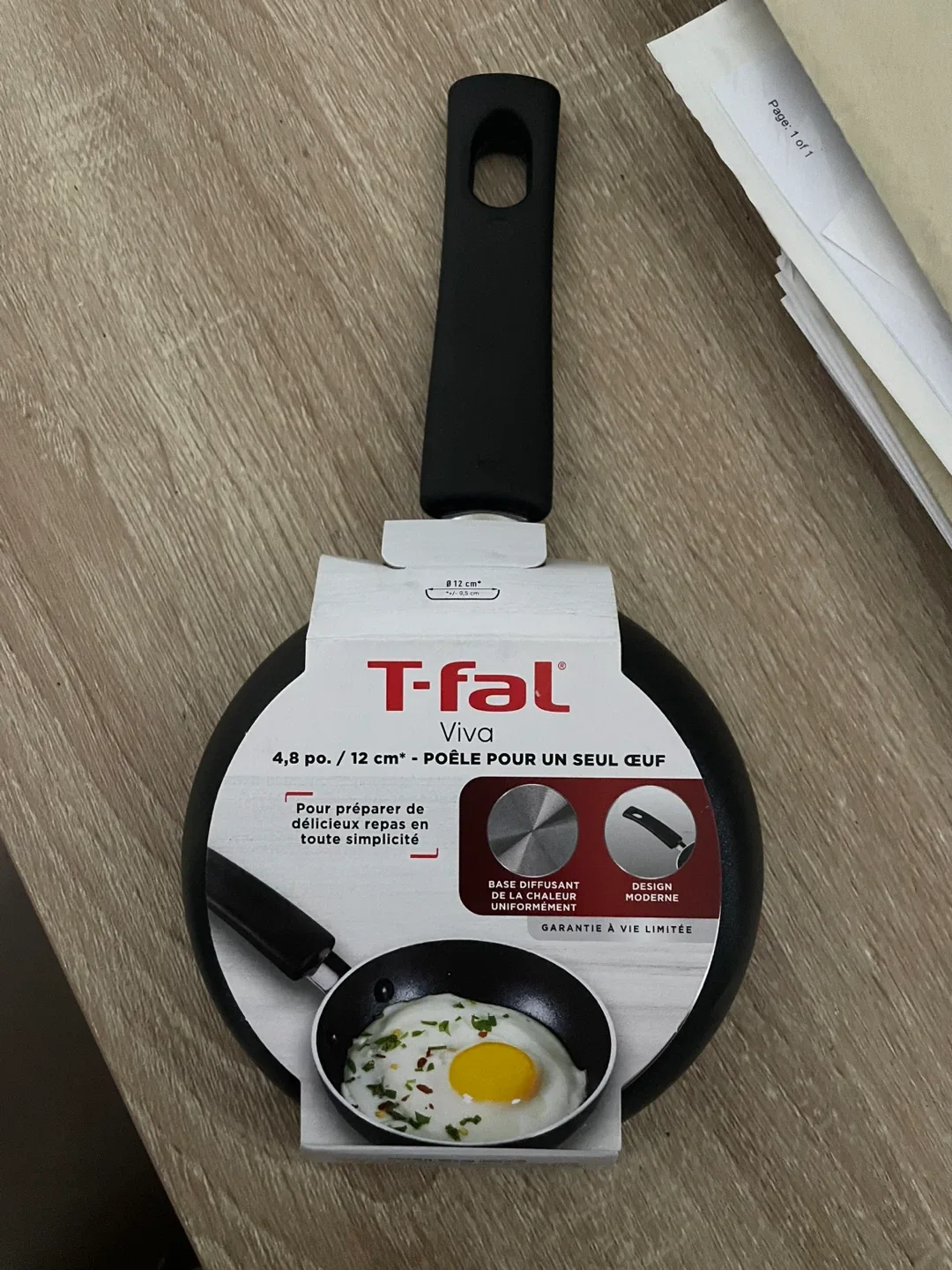 T-fal Viva 4.8 in One Egg Pan - New! image indicator(4)