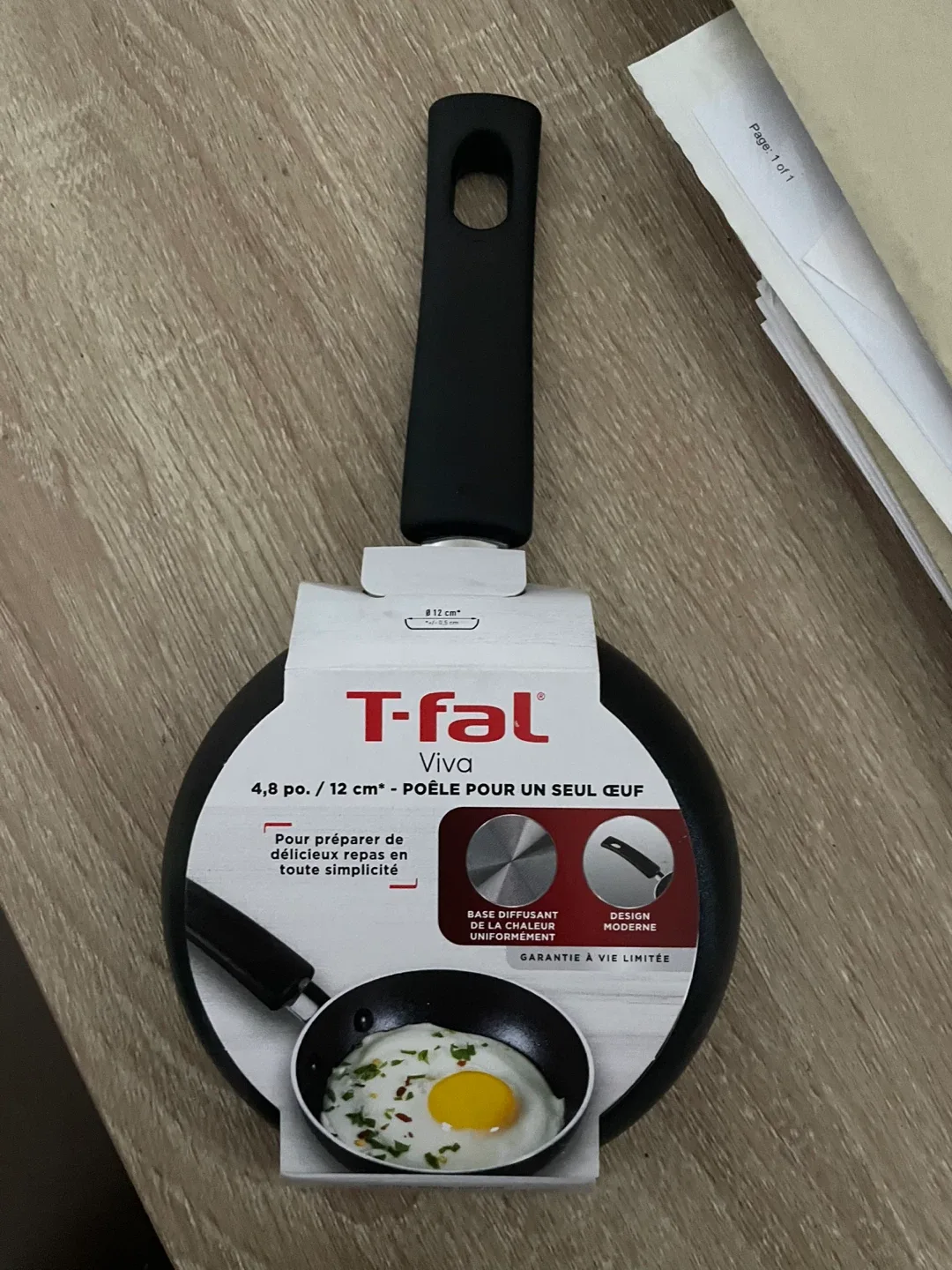 T-fal Viva 4.8 in One Egg Pan - New! image indicator(3)