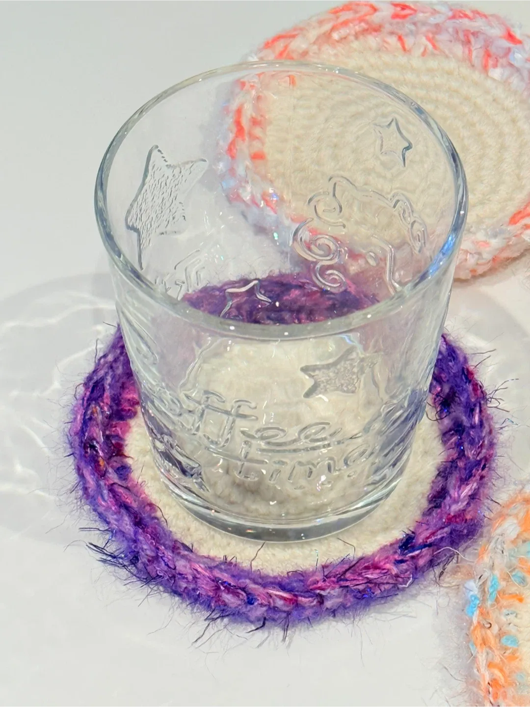 Crochet handmade cup coaster image indicator(3)