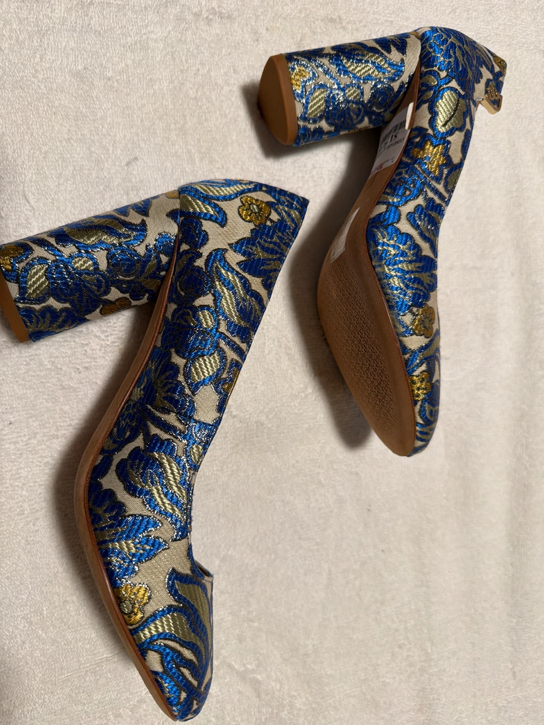 Tory Burch Heels - Size 6.5M - Blue Floral - photo 3
