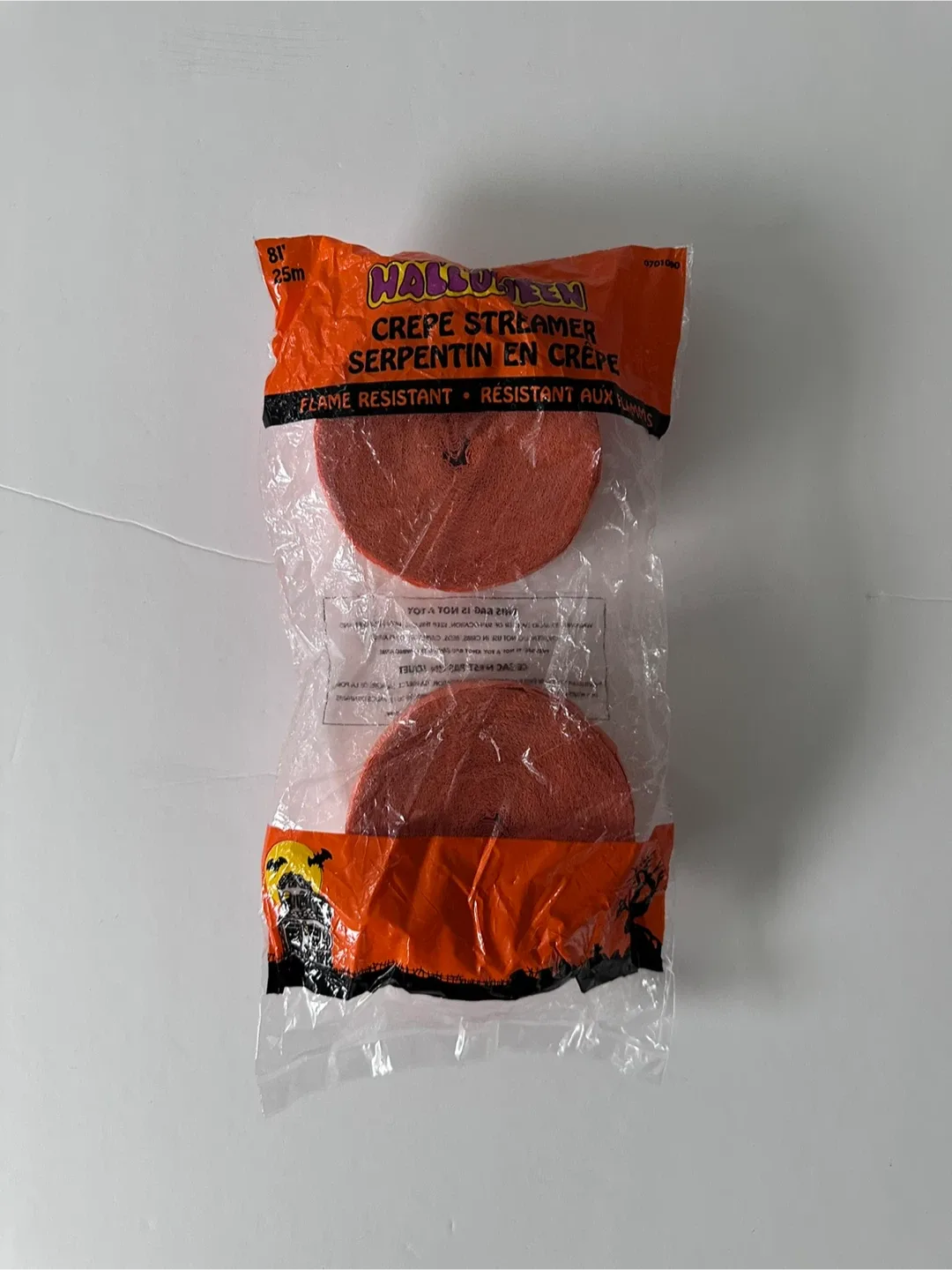 Halloween Orange Crepe Streamer ♻️ #cleanout