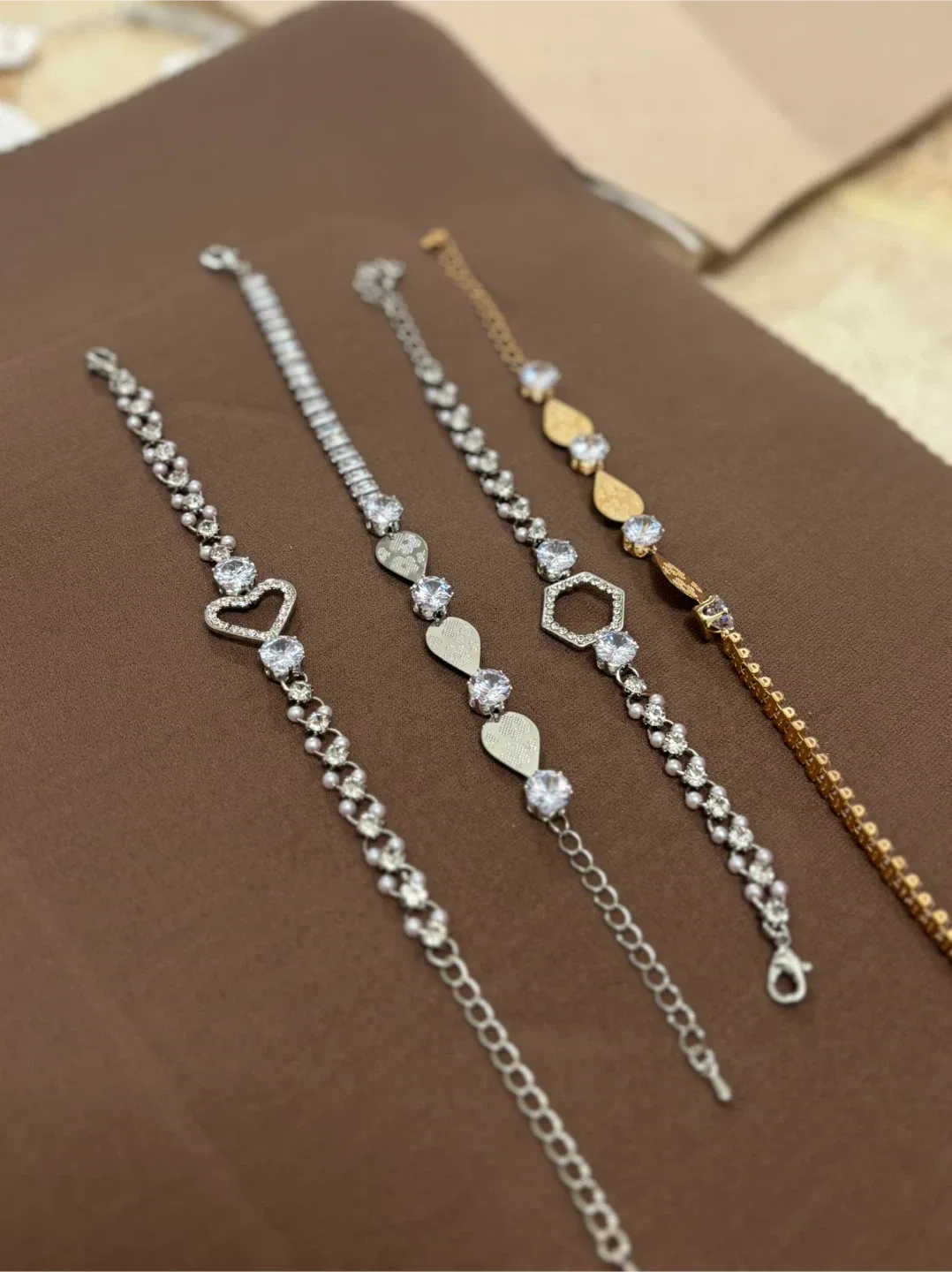 Earring set of 6 & Bracelet