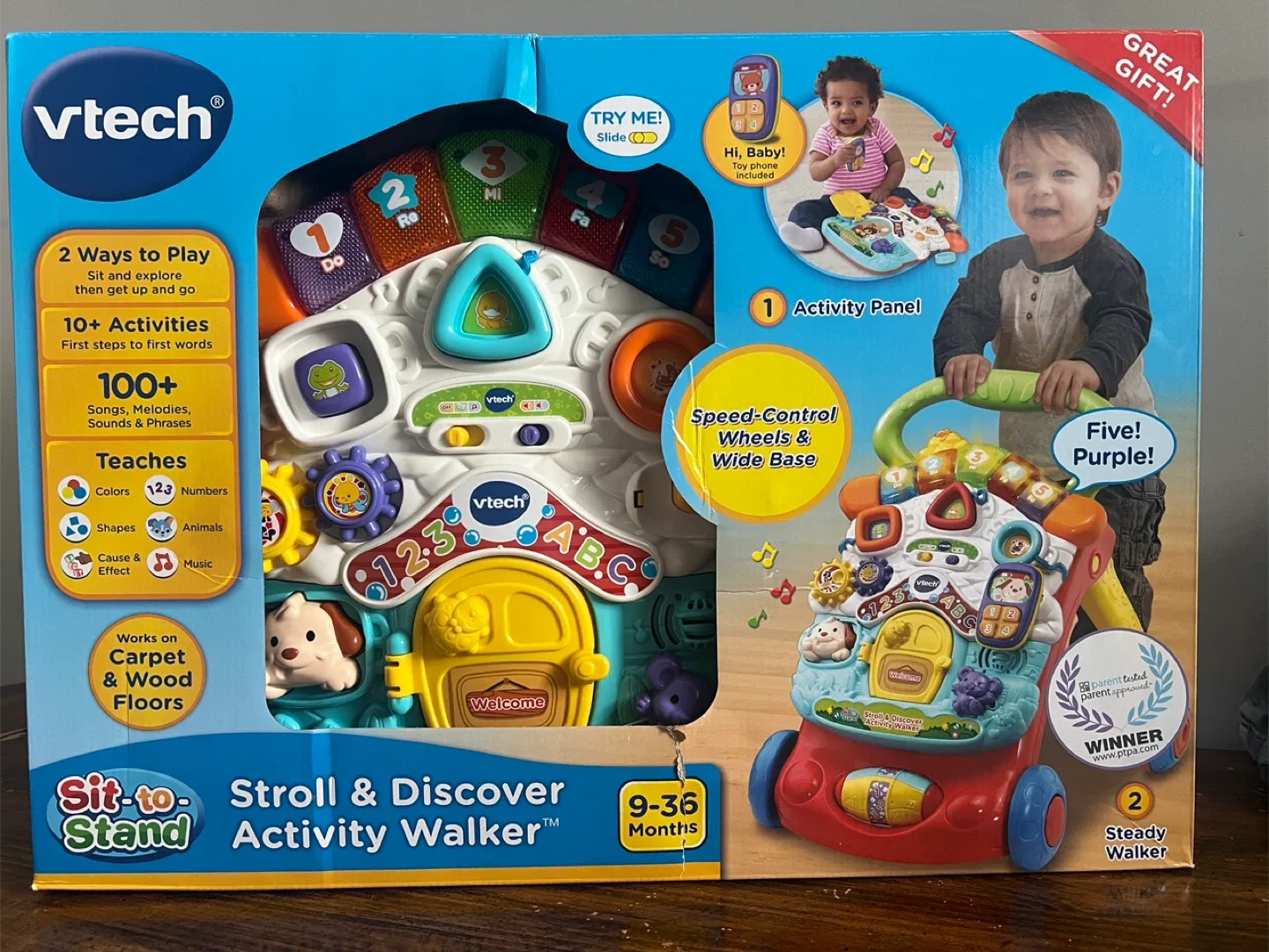 VTech Sit-to-Stand Learning Walker, Blue