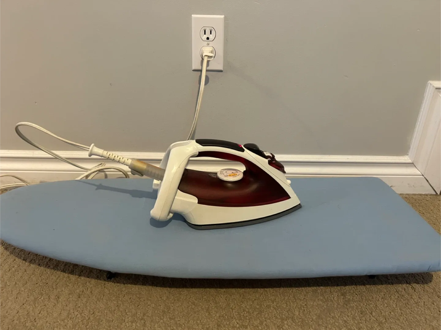 Ironing board, blue cover, Tfal iron image indicator(4)