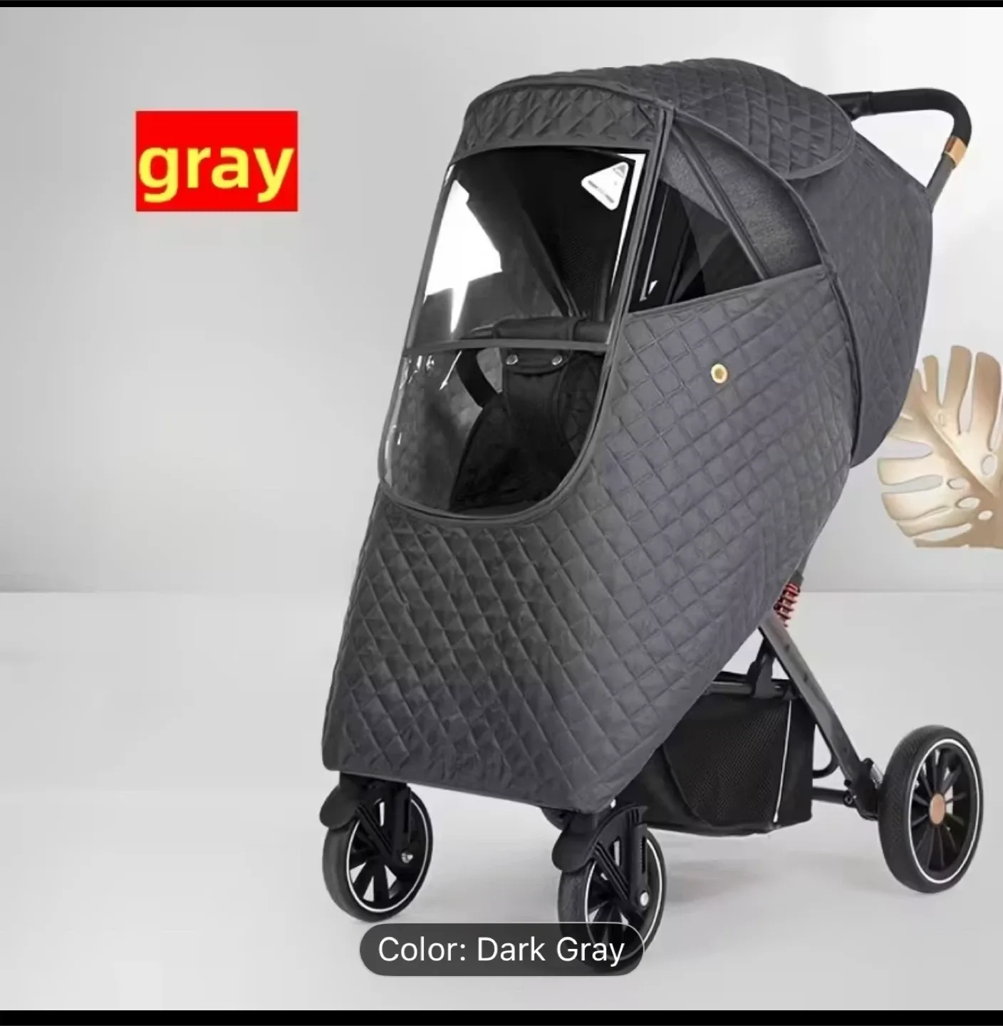 Brand new Stroller Weather Shield - dark gray
