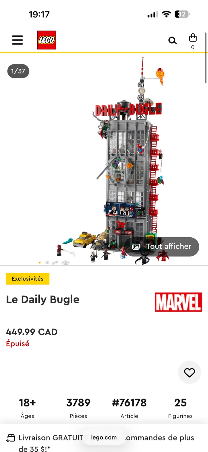 LEGO Marvel Daily Bugle #76178