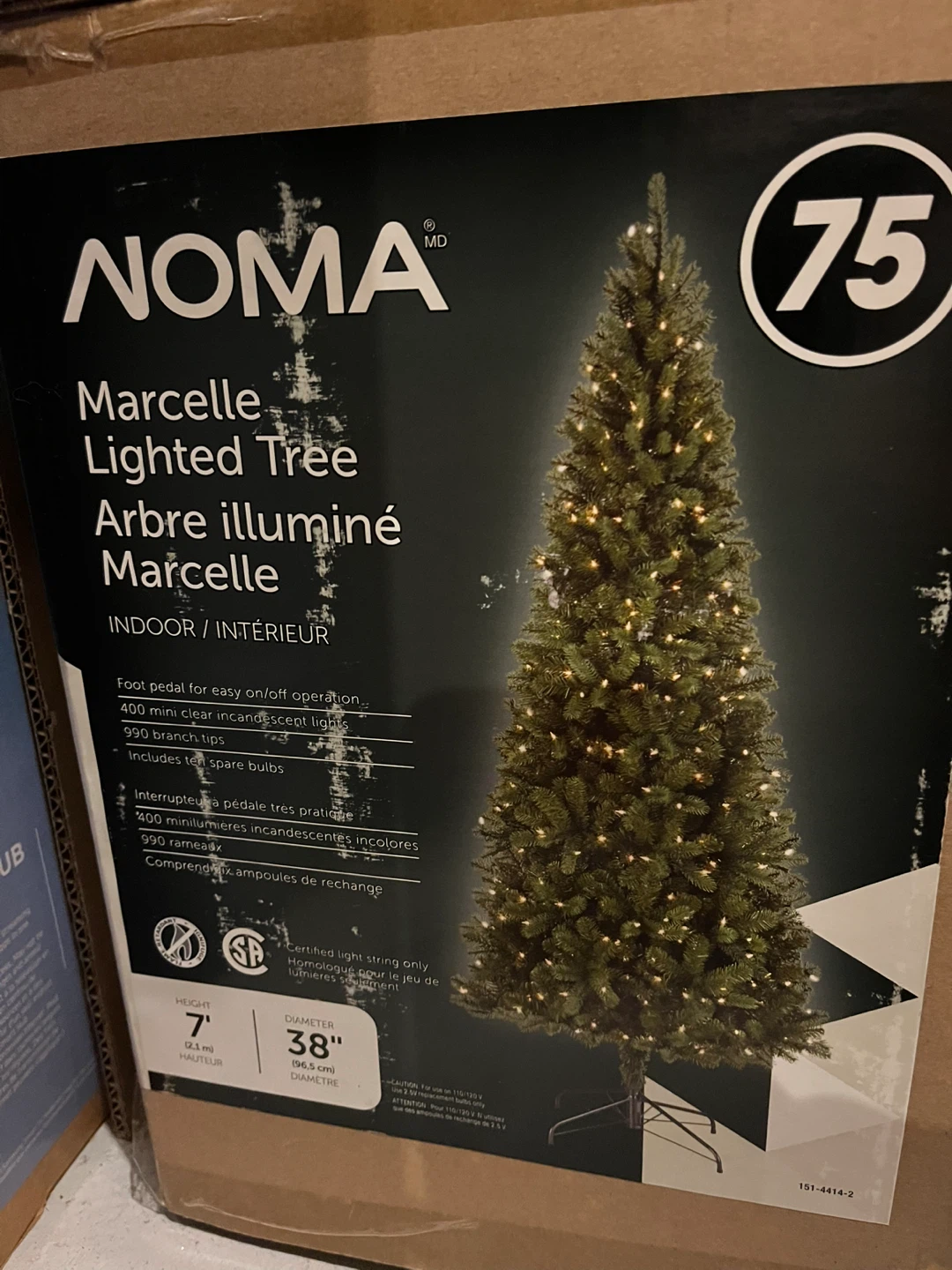 Lighted Christmas Tree + Ornaments - photo 3