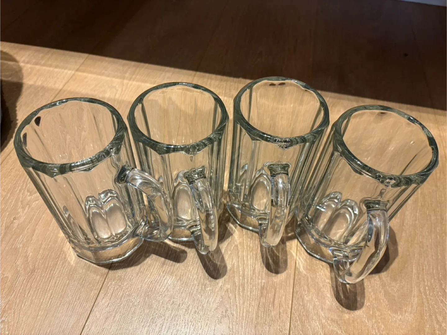Set of 4 Glass Beer Mugs image indicator(2)