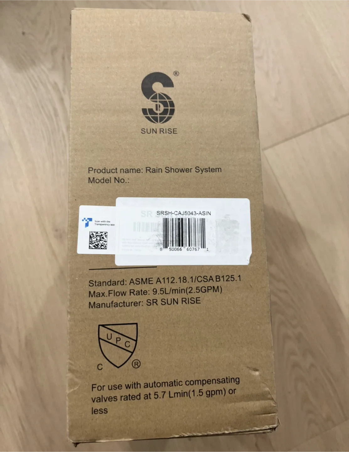 Brushed Nickel Shower System w Rainfall Shower Head, Handheld image indicator(9)