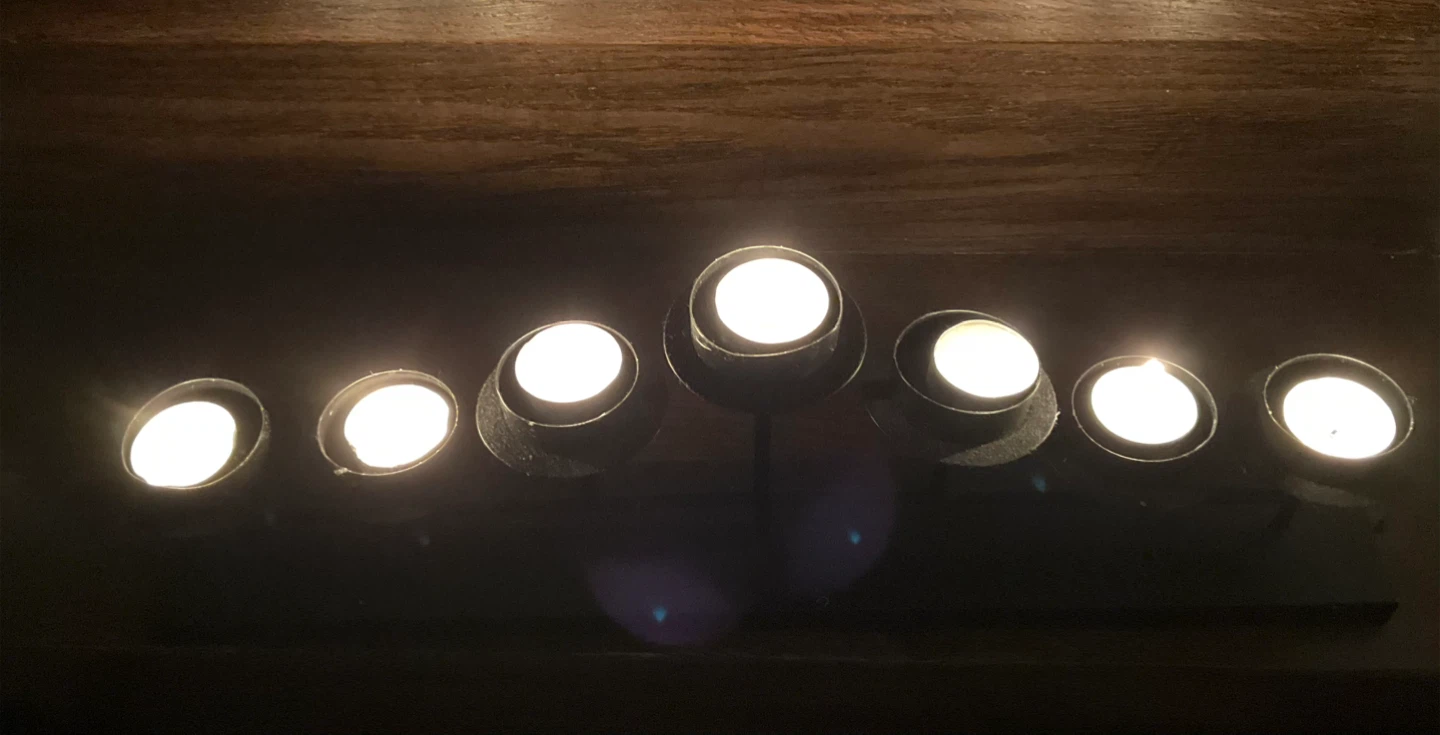 Tea Light Candle Holder - Black Metal - photo 3