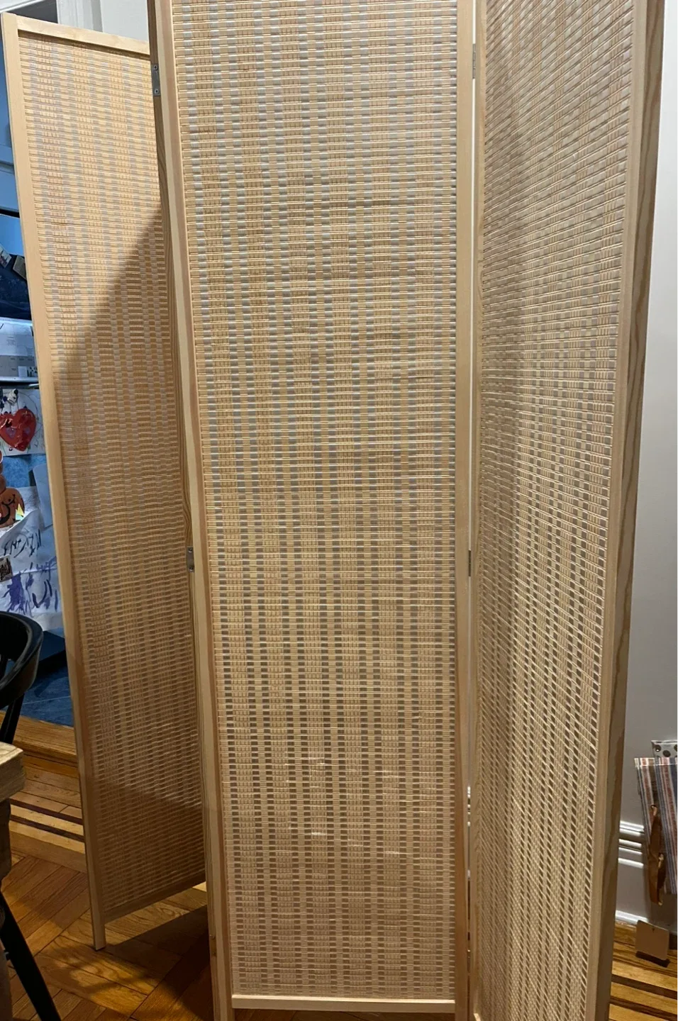 Woven Room Divider - Rattan