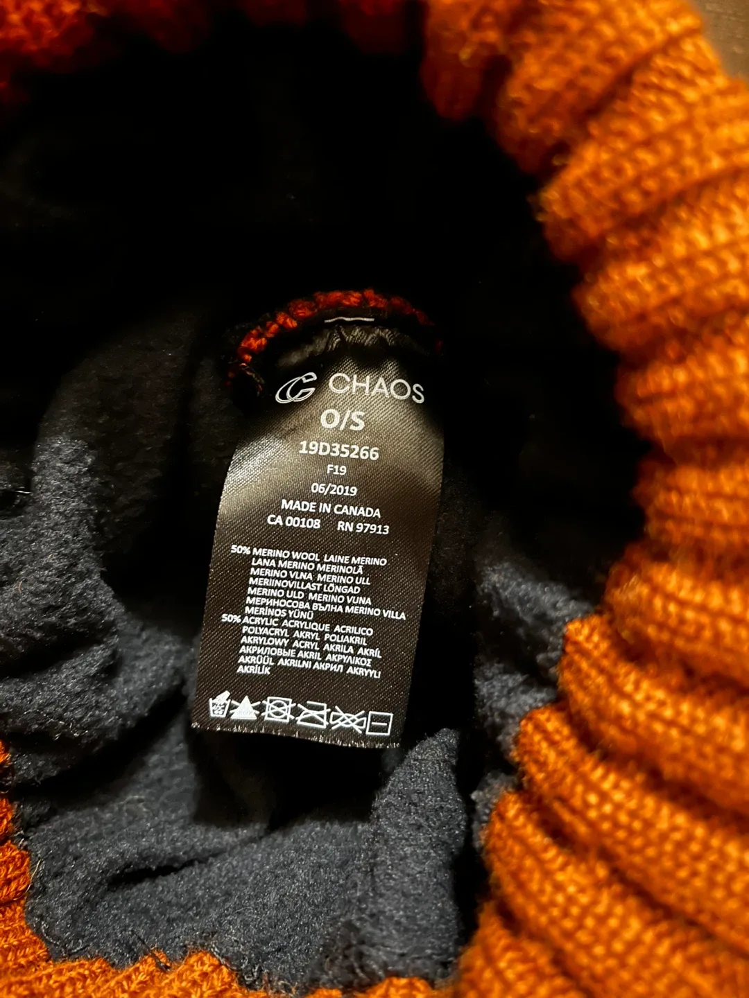 Chaos Merino Wool Beanie - One Size image indicator(4)