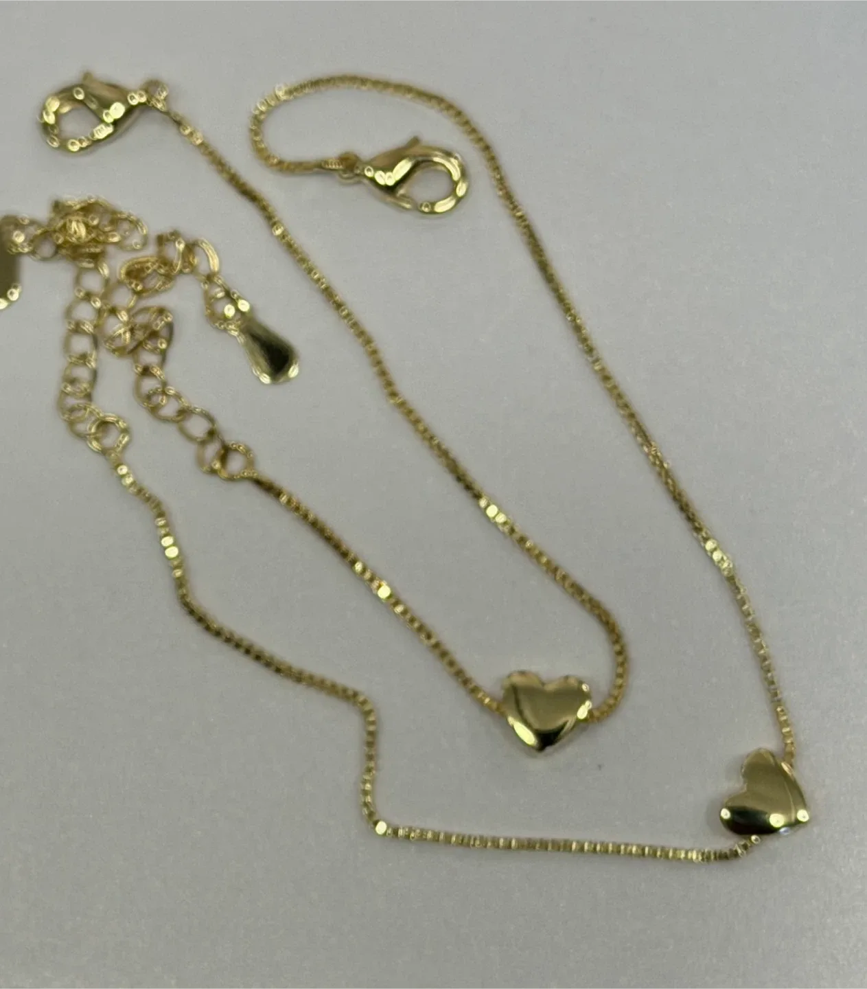 Solid Heart Chain Bracelet - Mum & Me Set #Cleanout