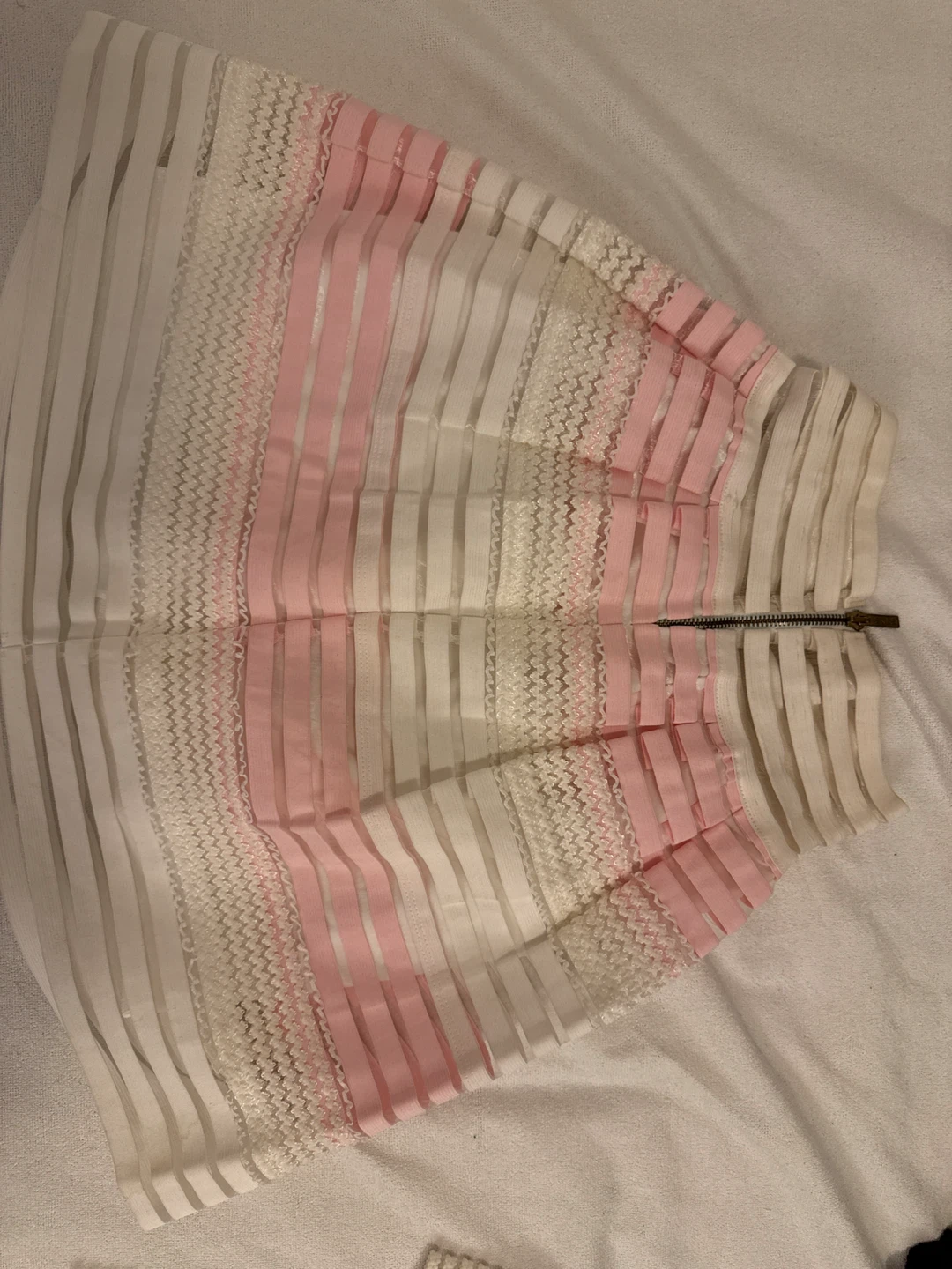 White & Pink Striped Two-Piece Set - photo 4