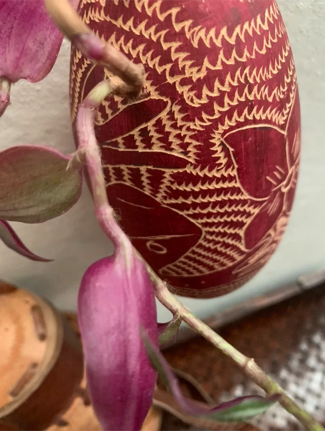 #🎁idea•Hand Carved Gourd planters image indicator(9)