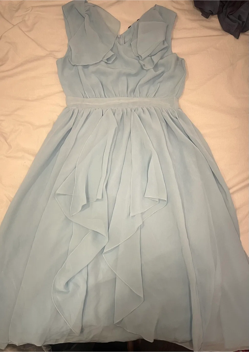 Light Blue Chiffon Dress