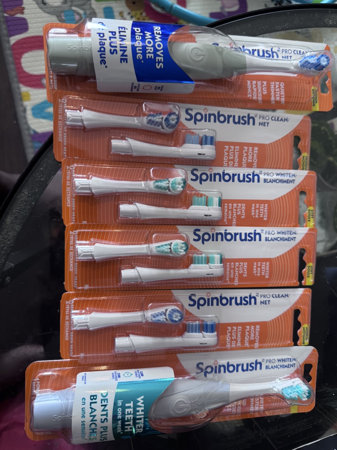 Spinbrush Pro Clean & Pro Whiten Toothbrushes
