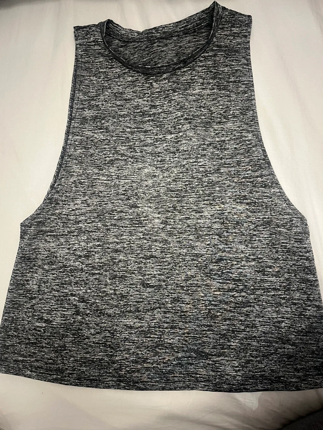 Athletic Tank Top - Grey & Brown