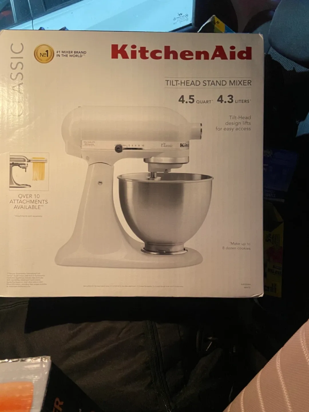 KitchenAid Classic 4.5 Quart Tilt-Head Stand Mixer - White