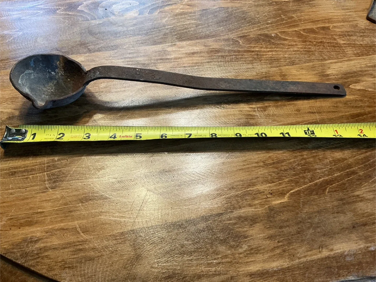Antique Cast Iron Blacksmith Ladle !