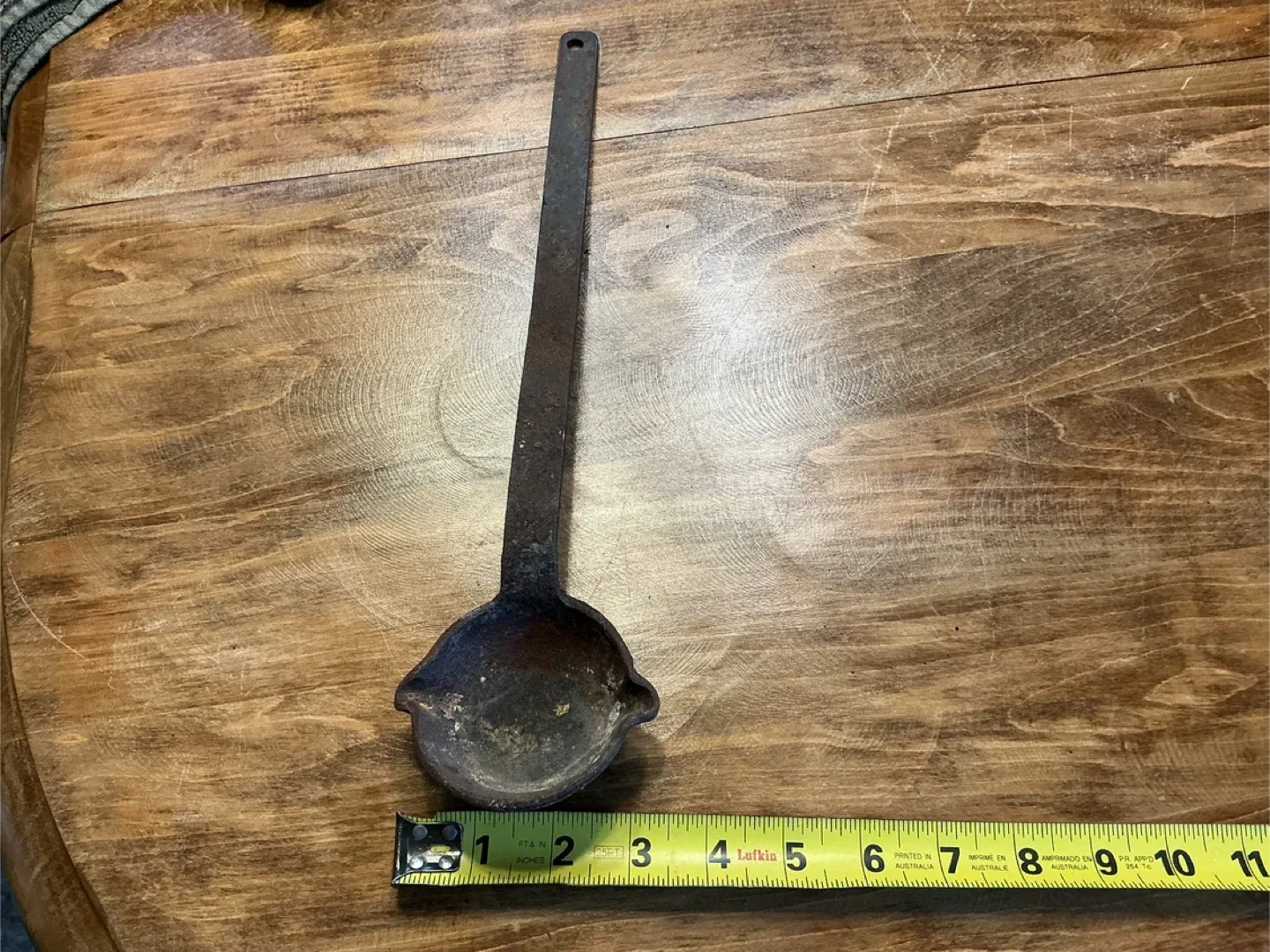 Antique Cast Iron Blacksmith Ladle ! image indicator(4)