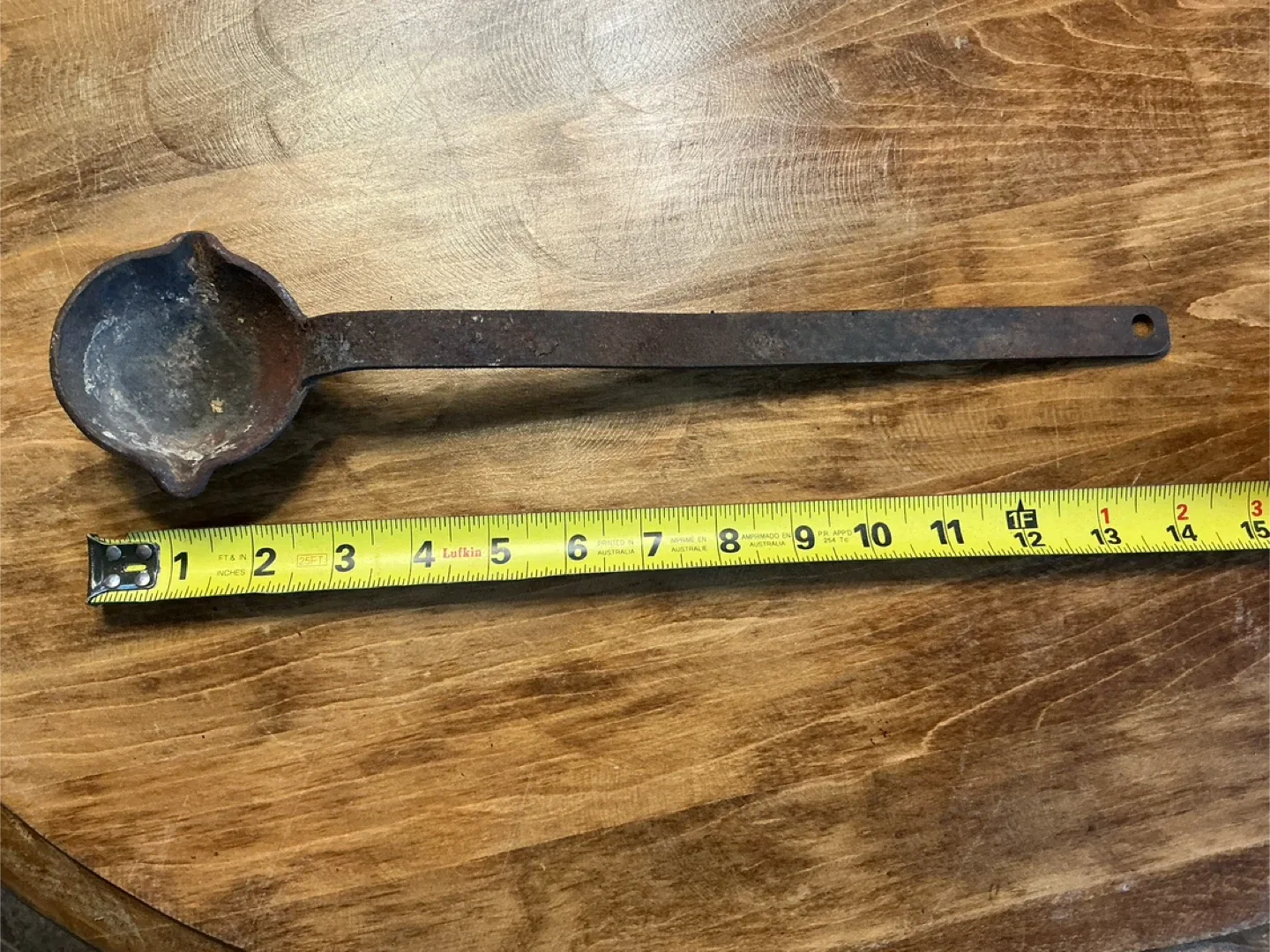 Antique Cast Iron Blacksmith Ladle ! image indicator(2)