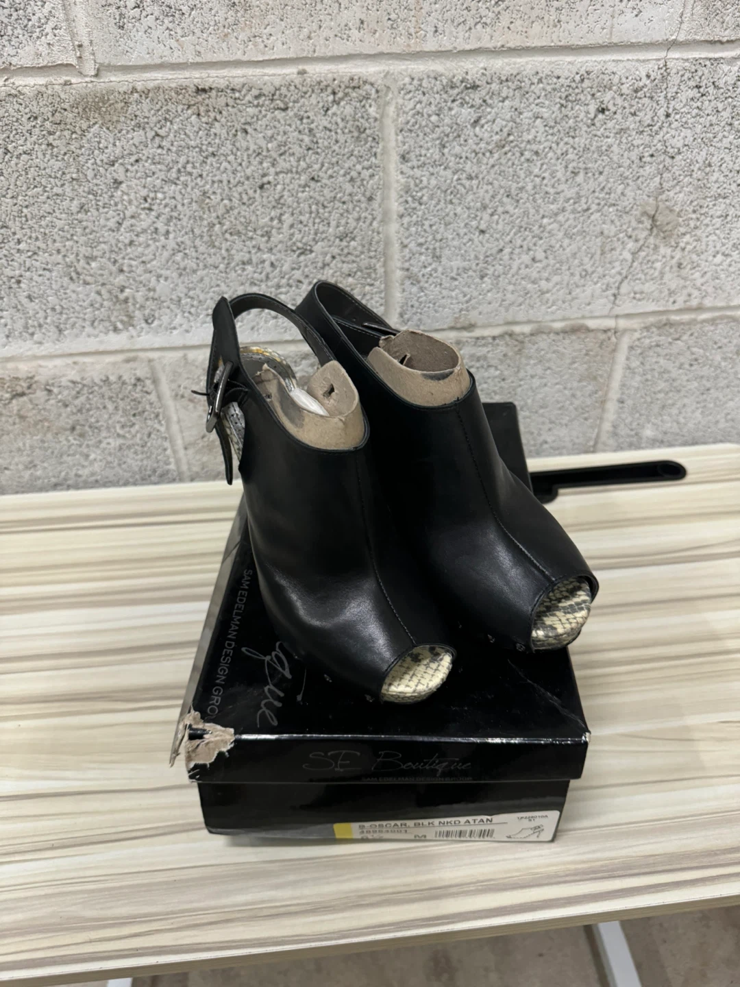 Sam Edelman SE Boutique B-Oscar Black Heels - Size 6.5