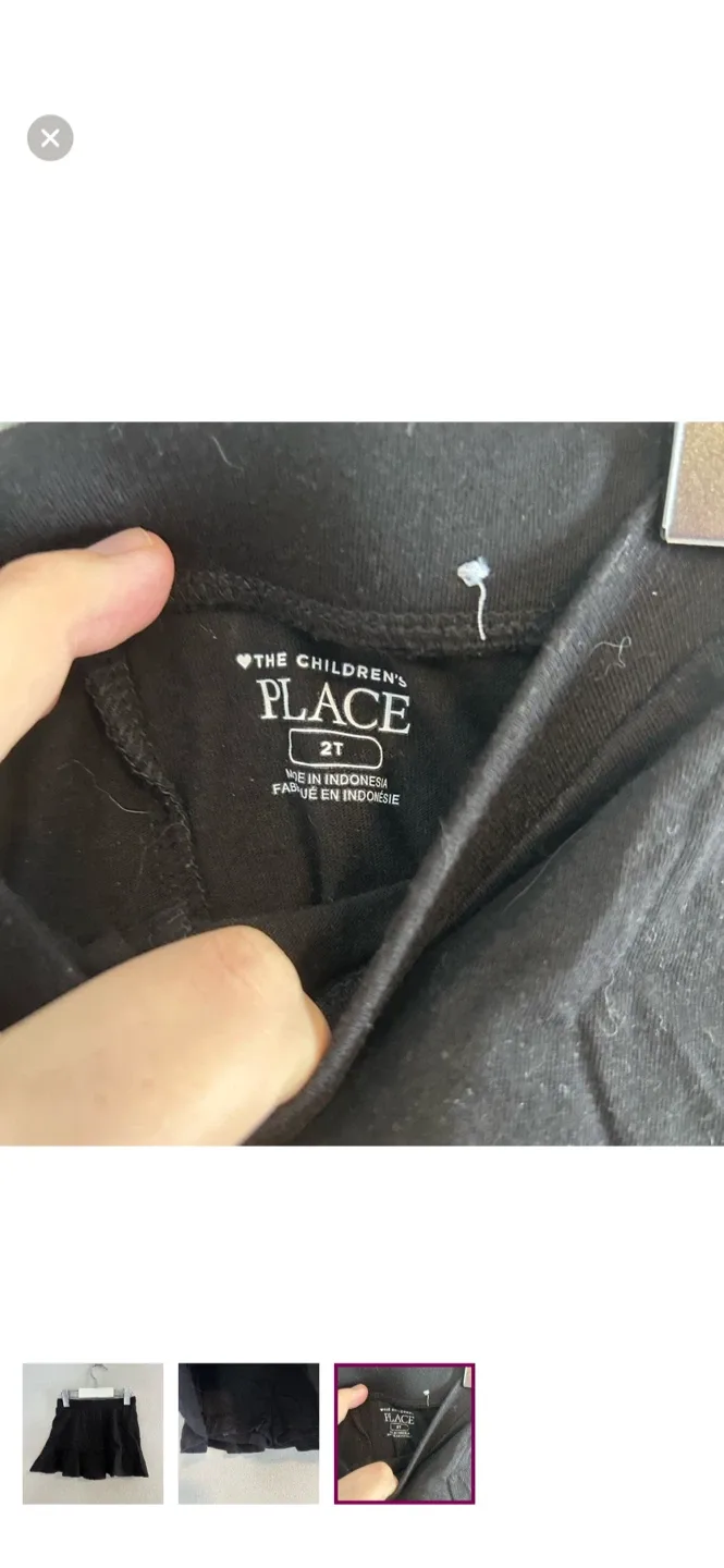 The Children's Place Black Skirt - Size 2T image indicator(3)