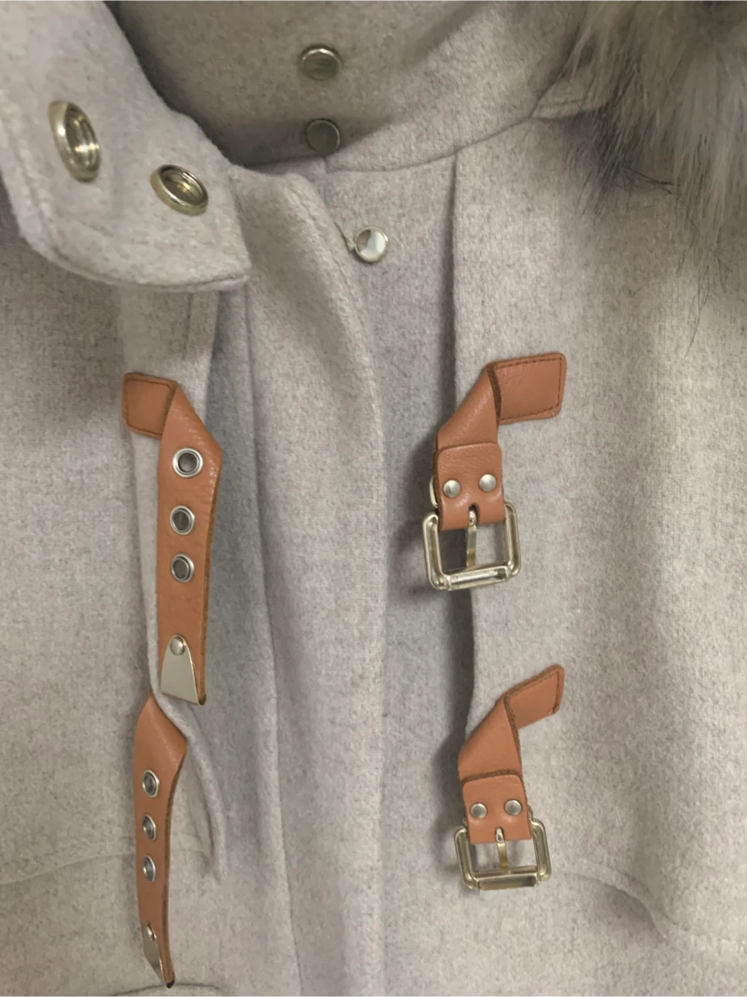 ZARA Faux Fur Wool Hooded Parka/Winter Jacket - Size S/Small - photo 4