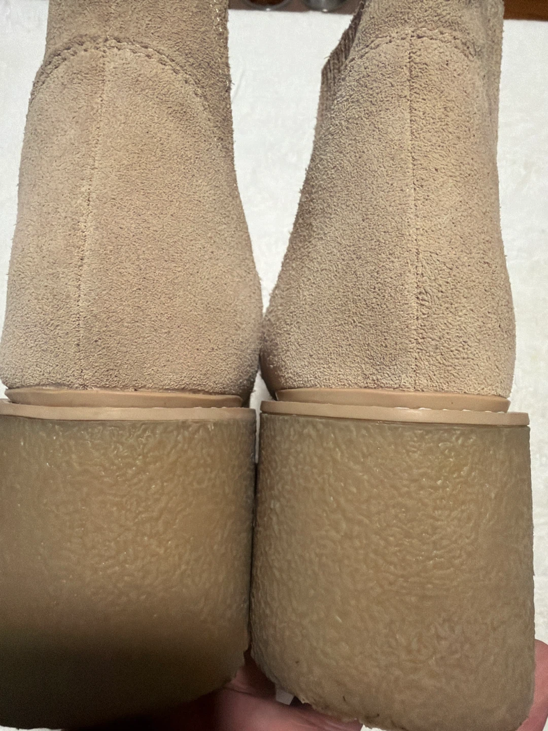 Beige Suede Ankle Boots 7 - photo 5