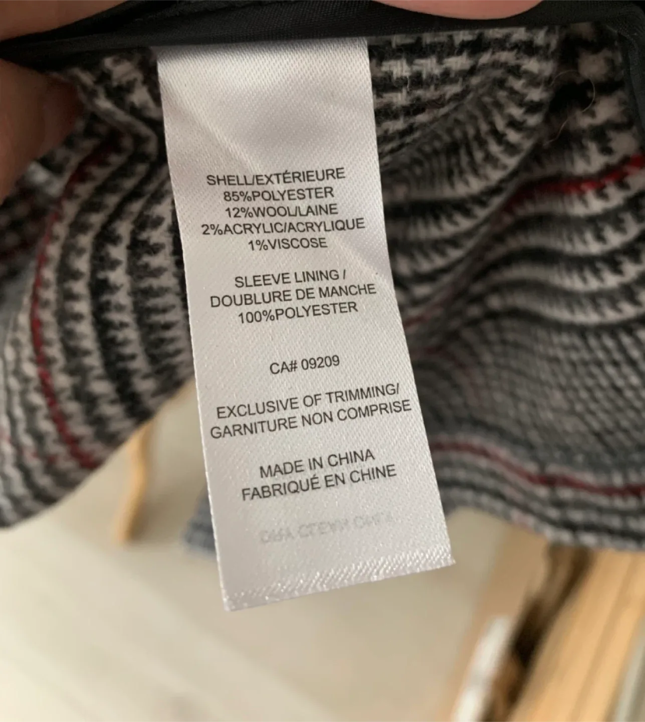 Smart Business Casual Wool Blend Jacket Size L image indicator(9)