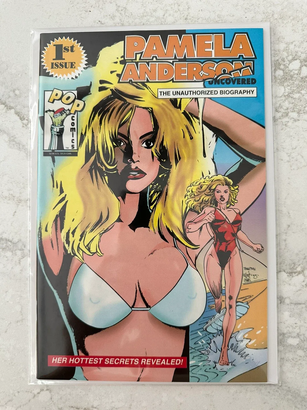 1995 Pop Comics Pamela Anderson Uncovered Comic Book