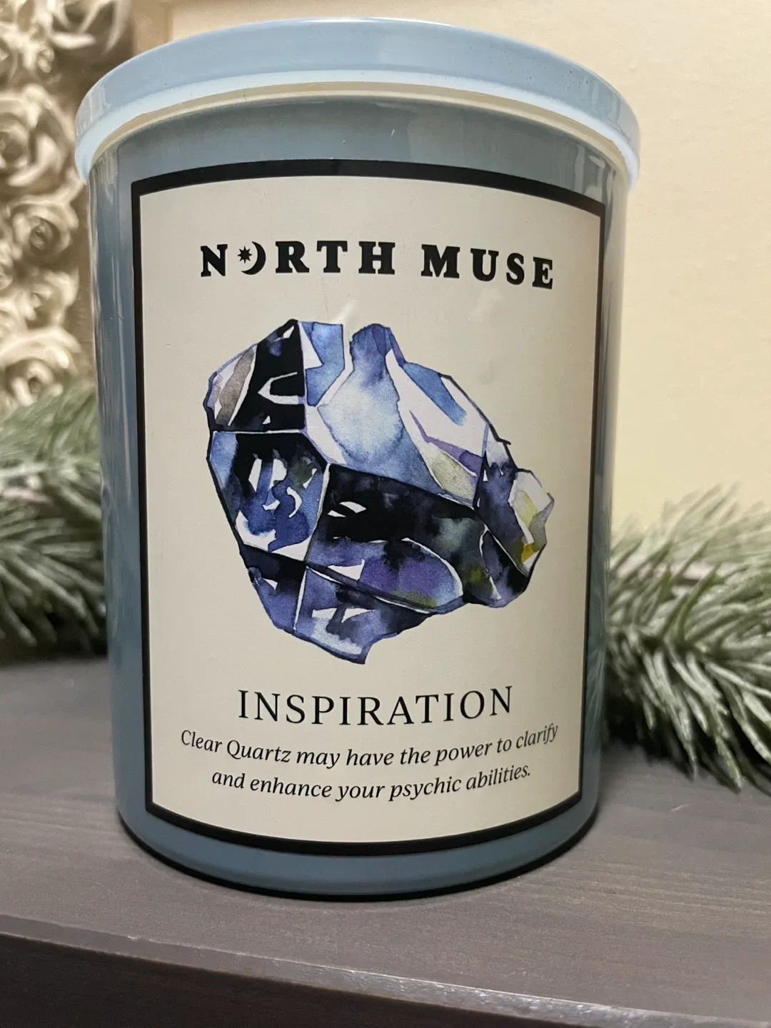 New North Muse Aventurine Crystal Infused Candle image indicator(2)