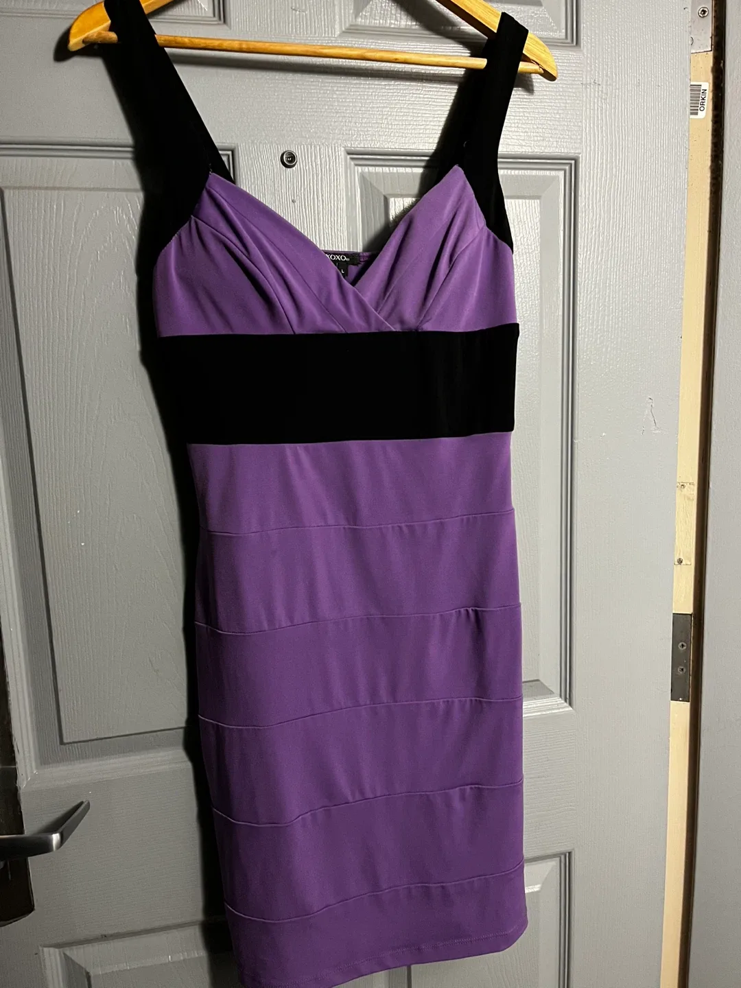 XOXO Purple Bandage Dress - Size L
