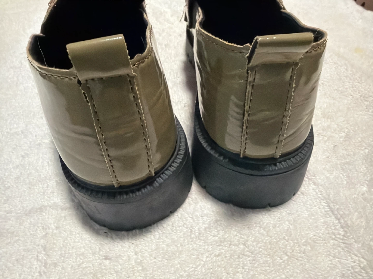 Olive Green size 7 Platform Loafers - photo 5