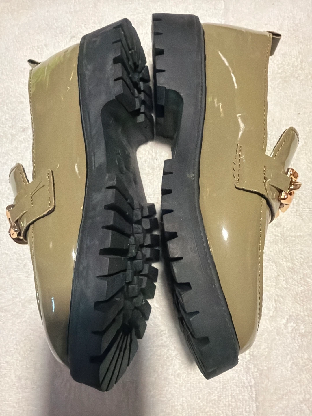 Olive Green size 7 Platform Loafers - photo 2